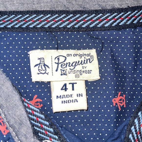 Original Penguin Toddler Boy Long Sleeve Button Down Shirt - Picture 3 of 5